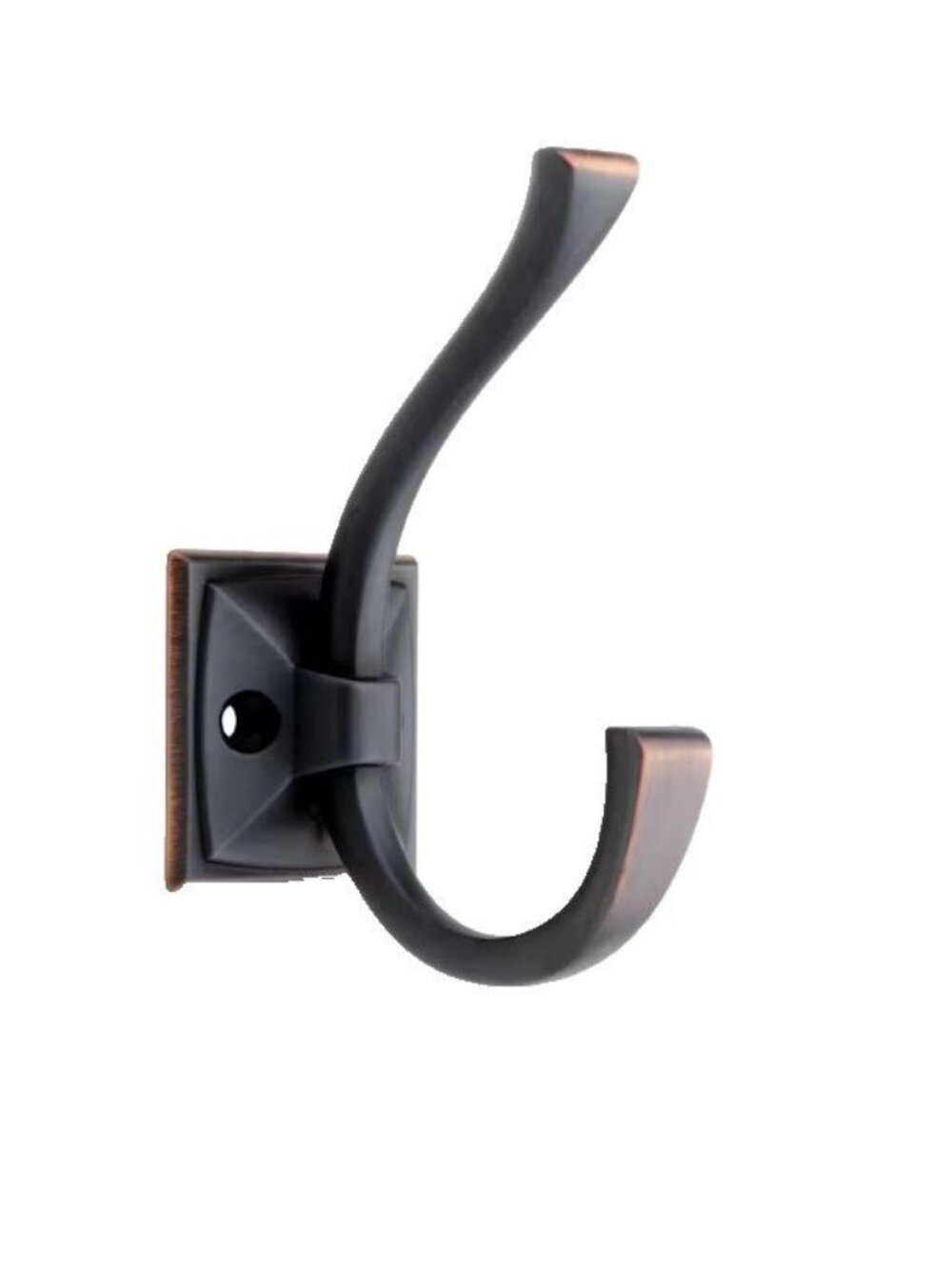 4-3/8 Liberty Ruavista Coat And Hat Hook Bronze Rubbed Copper Highlights